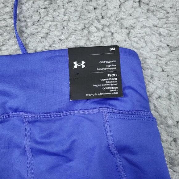 READ Under Armour Infrared Up Pace Compression Tights Leggings Size Small Purple - Picture 9 of 9